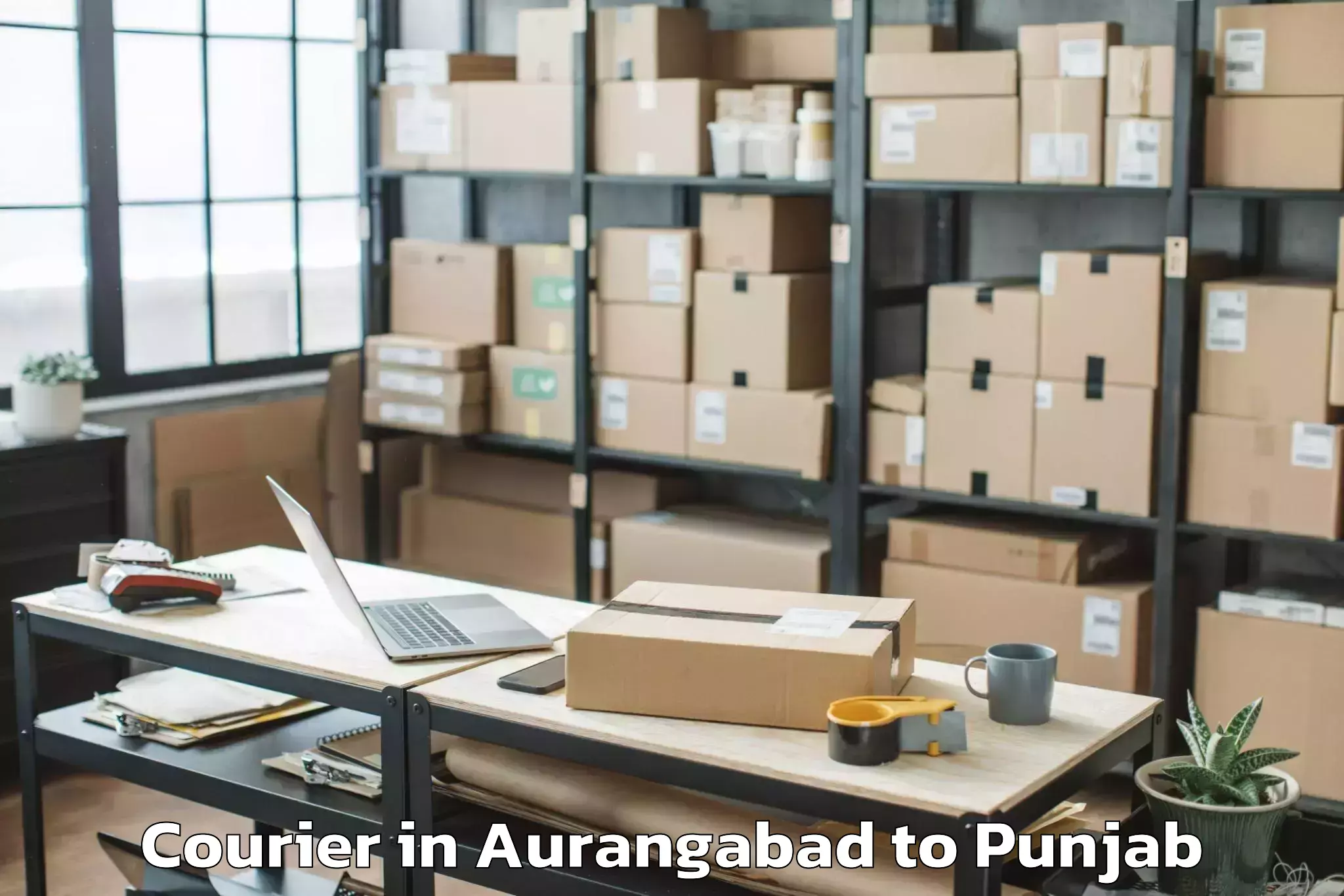 Leading Aurangabad to Dera Baba Nanak Courier Provider